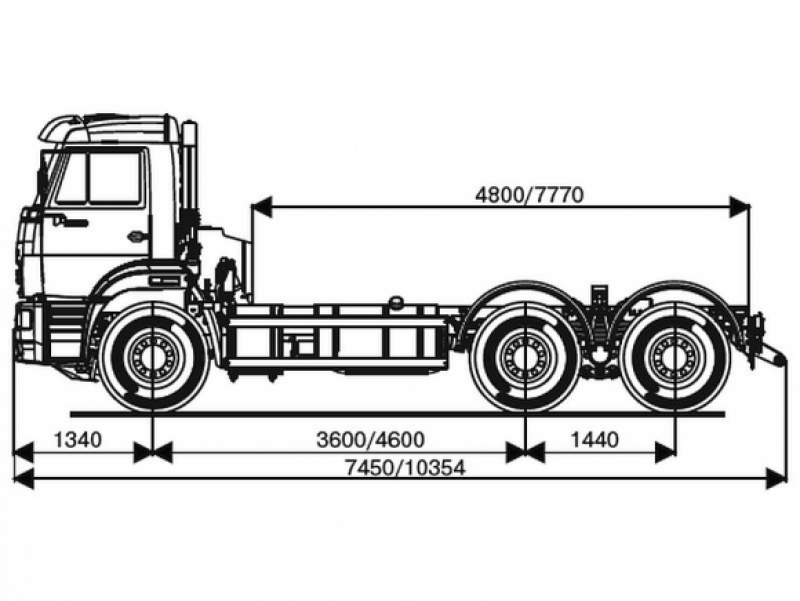 6520-3010-53 Шасси КамАЗ