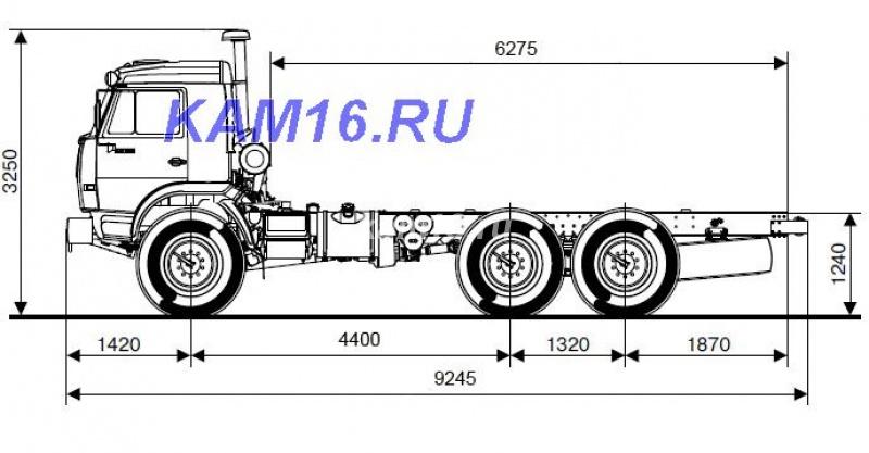 Шасси КАМАЗ 43118-3078-24 ТНВД ЯЗДА