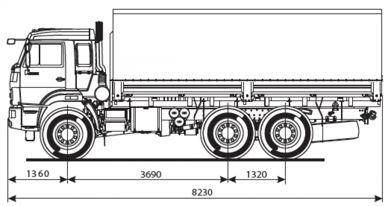 43118-6012-48 (А5) Бортовой КАМАЗ